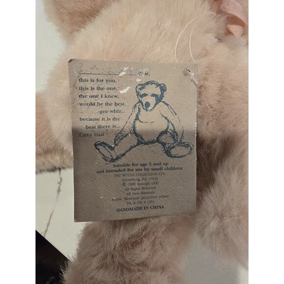 The Boyds Collection J.B. Bean Series Pink Pig 1364 Arms,legs,head,moveable - Picture 7 of 7